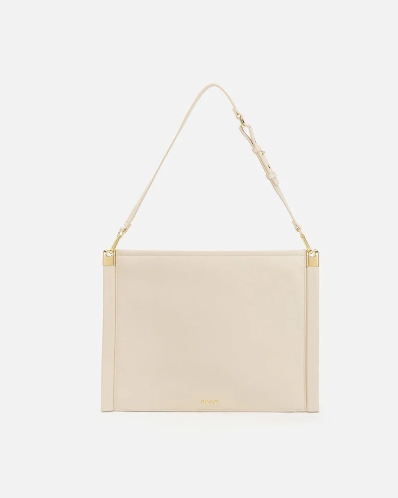 شنطة نسائية عملية من آن باللون الأبيض